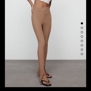 Flaired ribbed legging